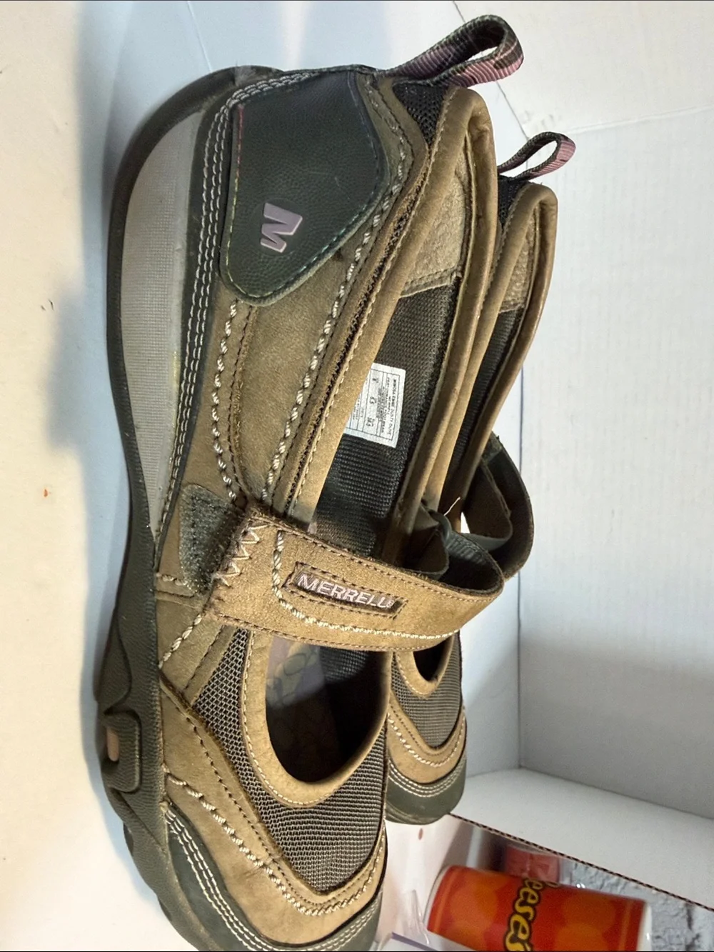 Merrell Tan and Brown Mary Jane Flats